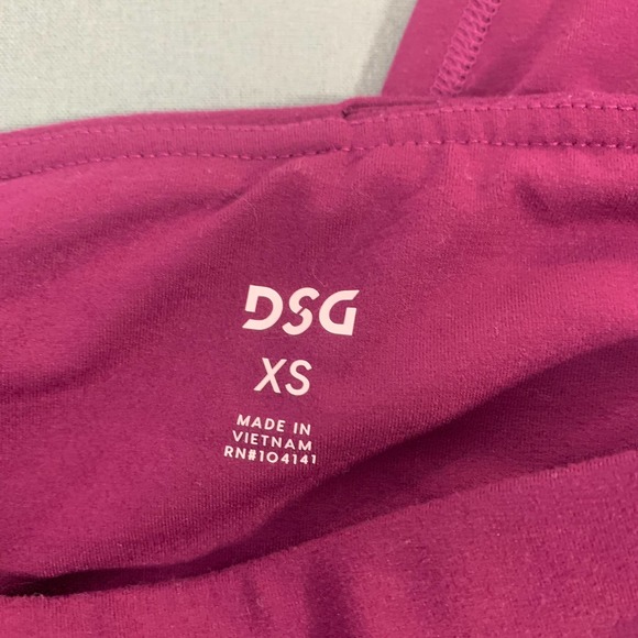 DSG Dick’s Sporting Goods Womens Leggings Size XS Purple 7/8 Ankle Athletic - Picture 10 of 12